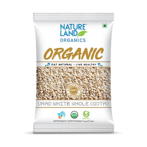 Organic White Urad Whole 1 Kg